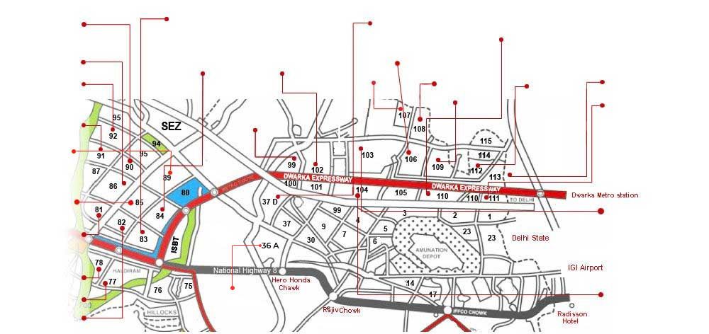 Gurugram Map
